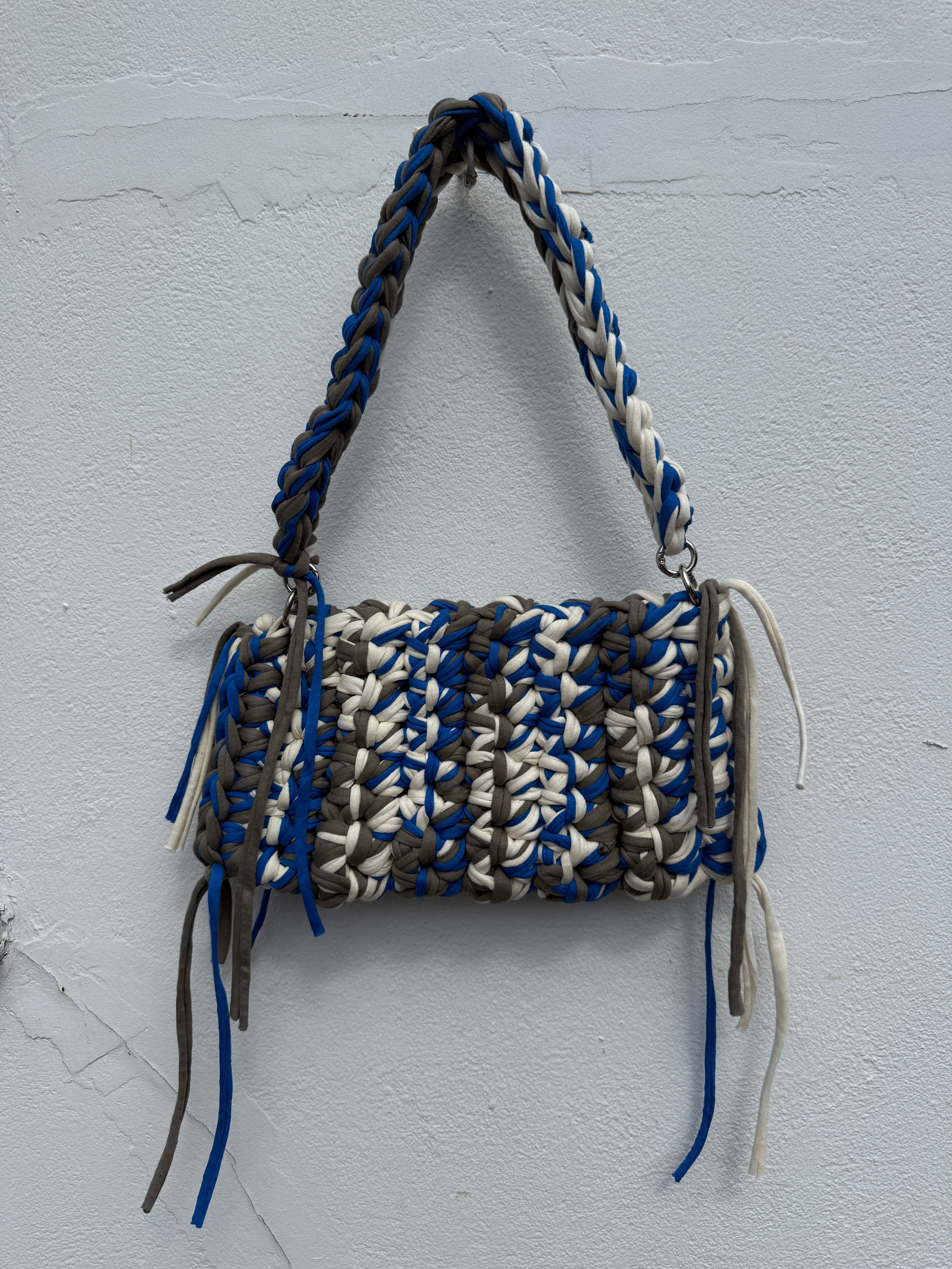 The Mini Acacia Bag in Blue & Grey